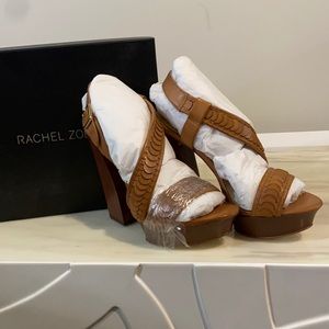 Rachel Zoe Platform Leather Eryn Sandal